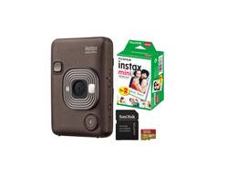 Fujifilm INSTAX mini LiPlay - bronzová + Color film (2x10ks) + 32GB microSD + Adaptér