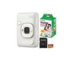 Fujifilm INSTAX mini LiPlay - bílá + Color film (2x10ks) + 32GB microSD + Adaptér