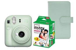 Fujifilm INSTAX Mini 12, zelený + Instax Mini Colorfilm (2x10ks) + Mini album