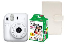 Fujifilm INSTAX Mini 12, bílý + Instax Mini Colorfilm (2x10ks) + Mini album