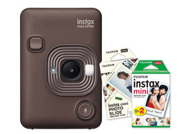 Fujifilm INSTAX mini LiPlay, bronzová + Colorfilm 20ks & Photo Slide film 10ks