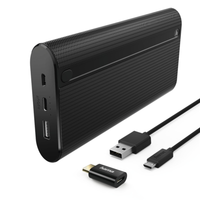 Hama X20 powerbanka, 20000 mAh, černá Hama X20 powerbanka, 20000 mAh, černá